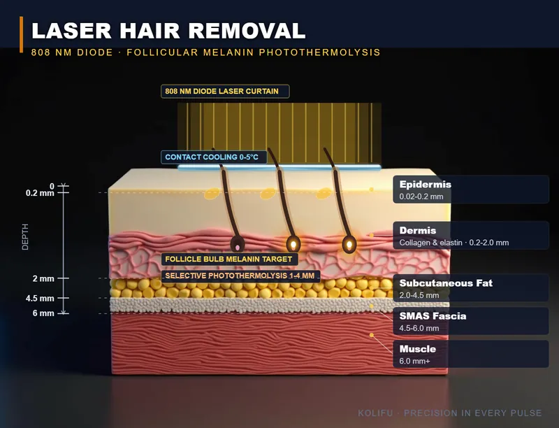 Professional laser machines for hair removal, tattoo removal and skin resurfacing