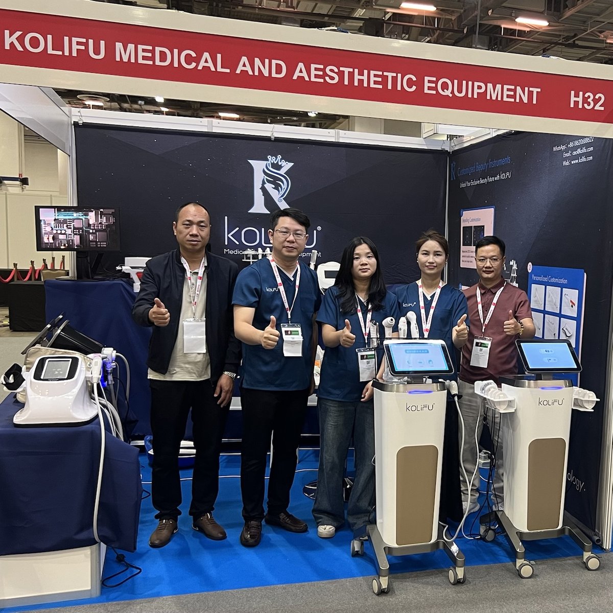 KOLIFU team at BeautyAsia 2025 Singapore