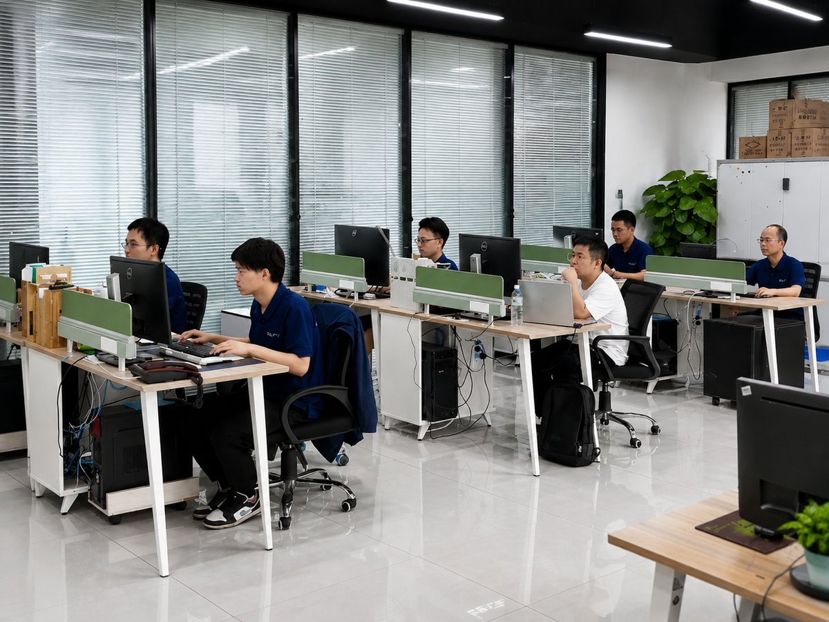 KOLIFU team working at our office in QingYuan, GuangDong, China