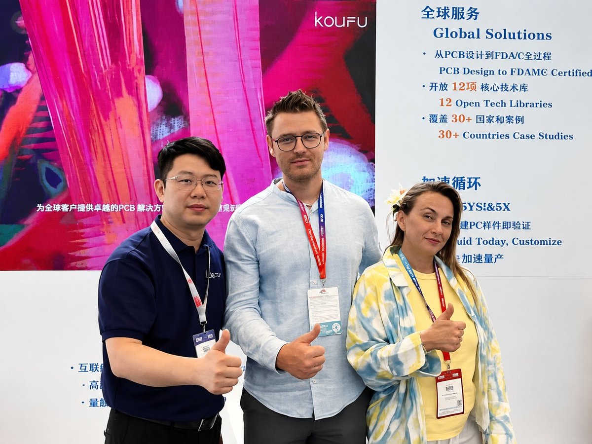 KOLIFU team with international clients at our booth